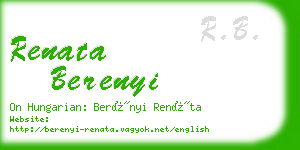 renata berenyi business card